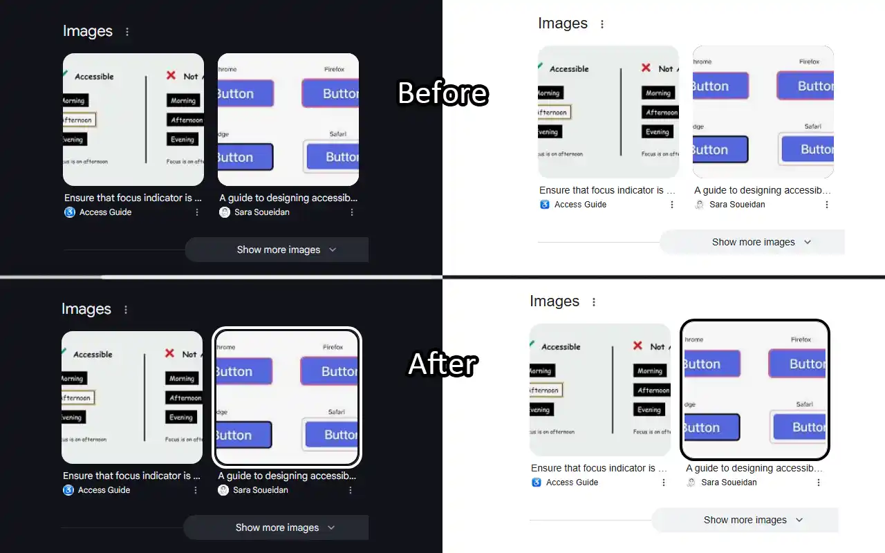 focus indicator extension example